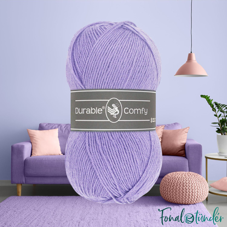 Durable Comfy 268 Pastel Lilac - világos lila akril fonal Durable Comfy 268 Pastel Lilac - világos lila akril fonal