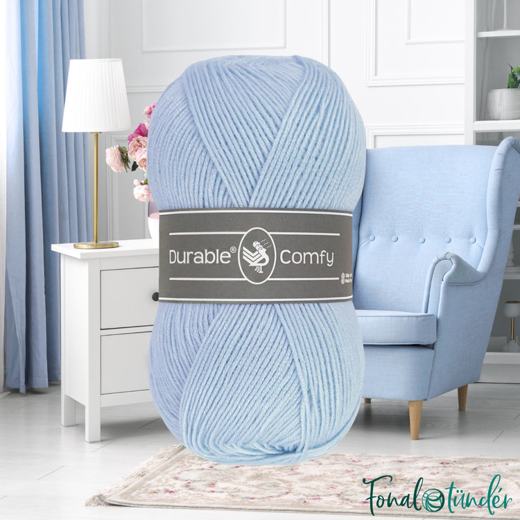 Durable Comfy 281 Pastel Blue - pasztell kék akril fonal Durable Comfy 281 Pastel Blue - pasztell kék akril fonal