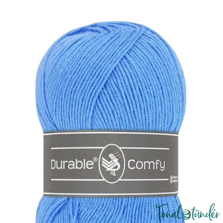 Durable Comfy 295 Ocean Blue - élénk kék mikroszálas akril fonal - acrylic yarn