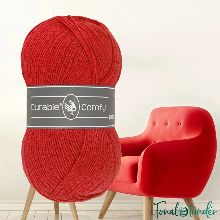 Durable Comfy 318 Tomato - piros mikroszálas akril fonal - acrylic yarn