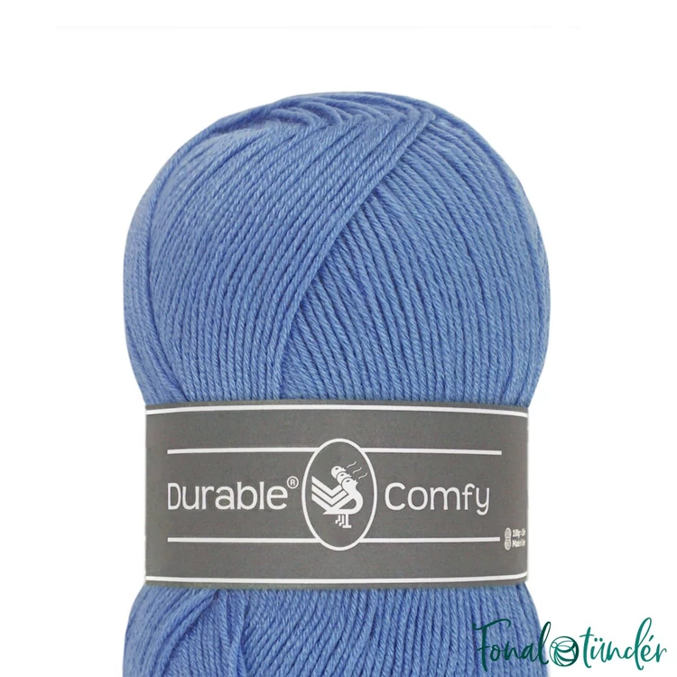 Durable Comfy 320 Lake Blue - kék mikroszálas akril fonal - acrylic yarn - 03