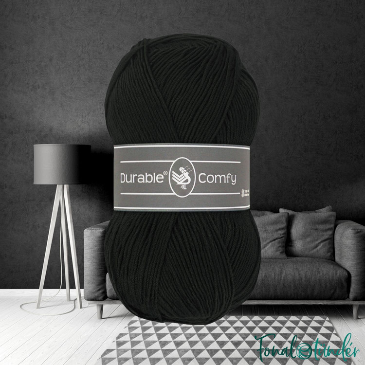 Durable Comfy 325 Black - fekete akril fonal