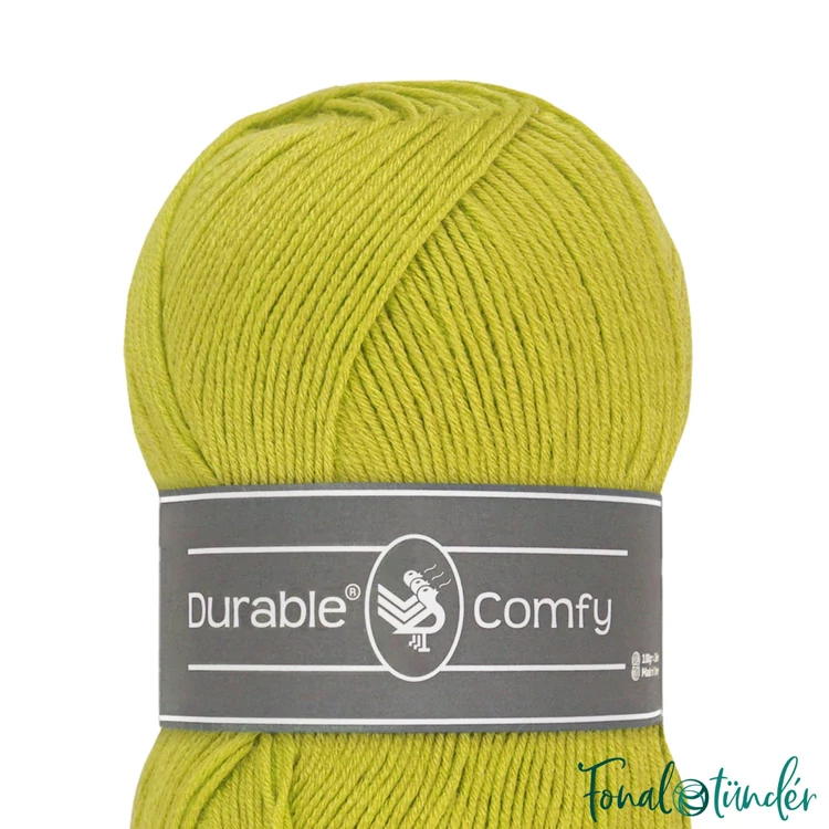 Durable Comfy 352 - sárgászöld mikroszálas akril fonal - acrylic yarn