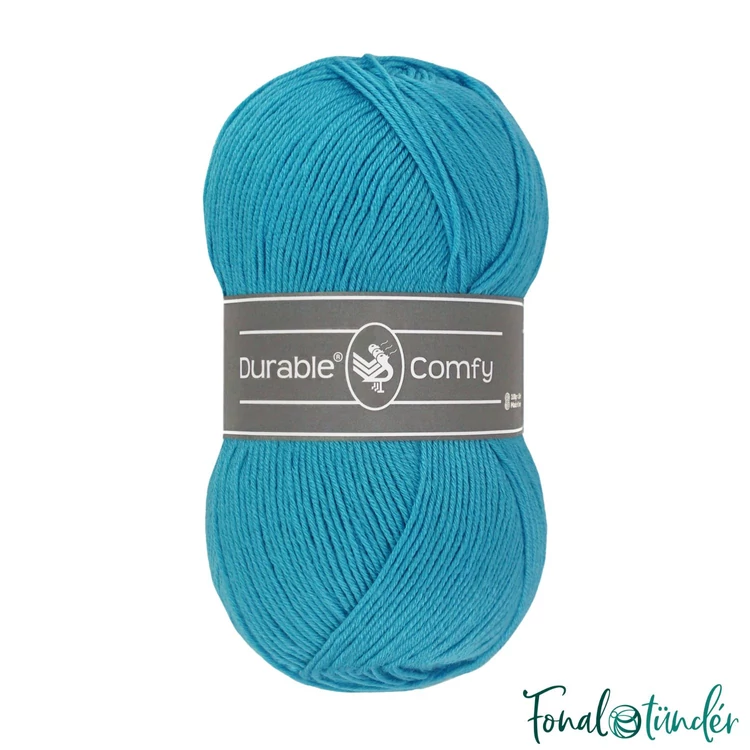 Durable Comfy 373 Cyan Blue - türkizkék mikroszálas akril fonal - acrylic yarn