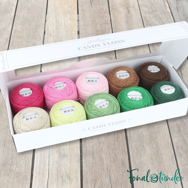 Scheepjes Candy Floss - Greens - hímzőfonal csomag