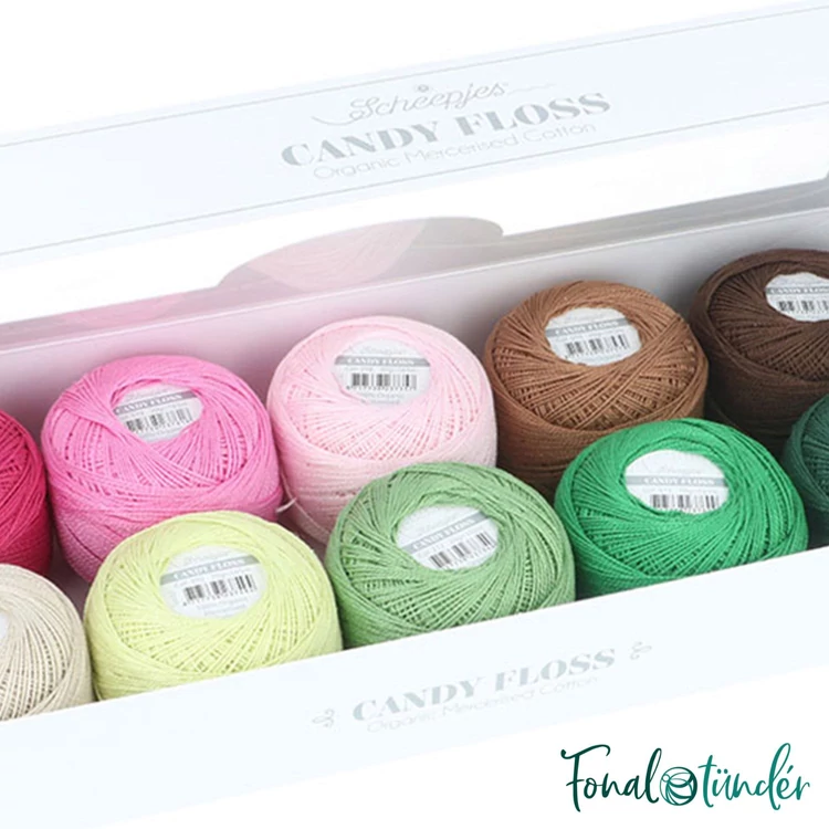 Scheepjes Candy Floss Colour Pack Greens - hímzőfonal csomag - Tavaszi Zöldek
