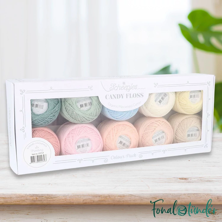Scheepjes Candy Floss Colour Pack Frosteing- hímzőfonal csomag - Pasztell