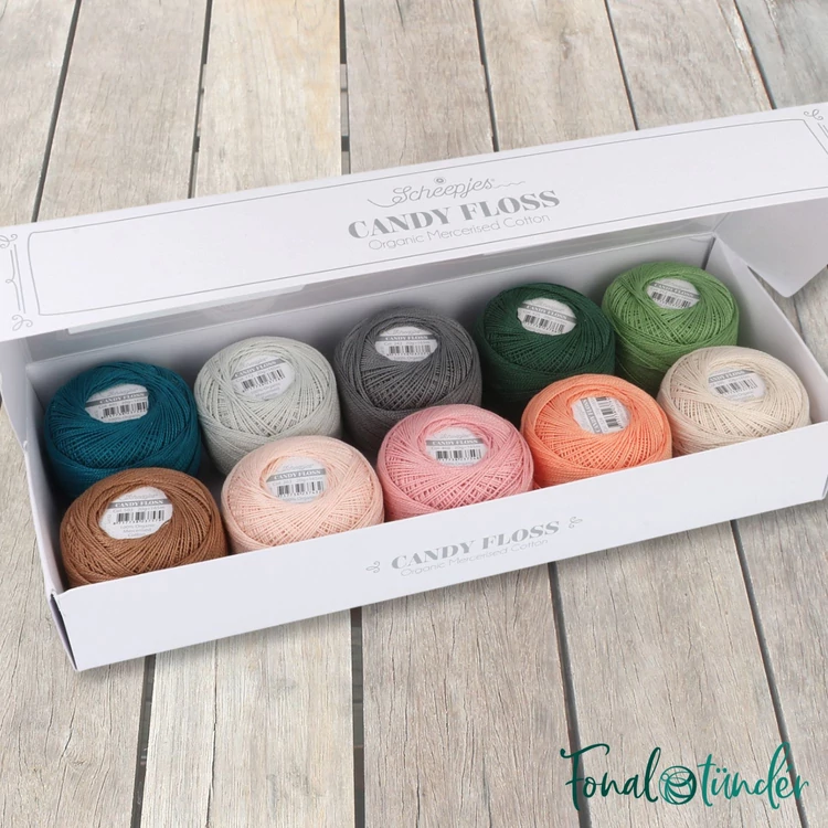 Scheepjes Candy Floss Colour Pack Studio Manya - hímzőfonal csomag - Barackok