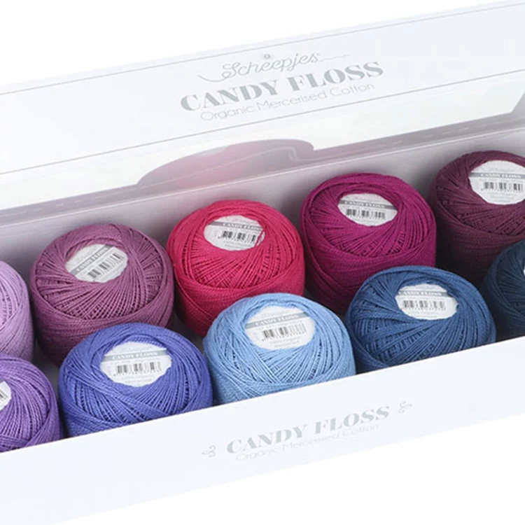 Scheepjes Candy Floss Colour Pack Smoothie - hímzőfonal csomag - Kékek és Lilák