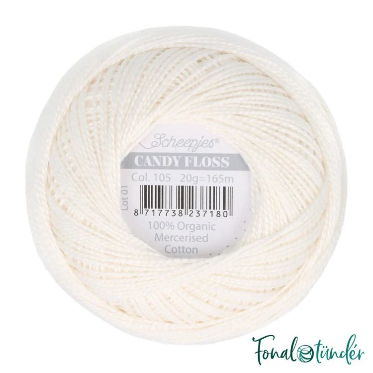 Scheepjes Candy Floss 105 - pamut hímzőfonal  - cotton embroidery yarn