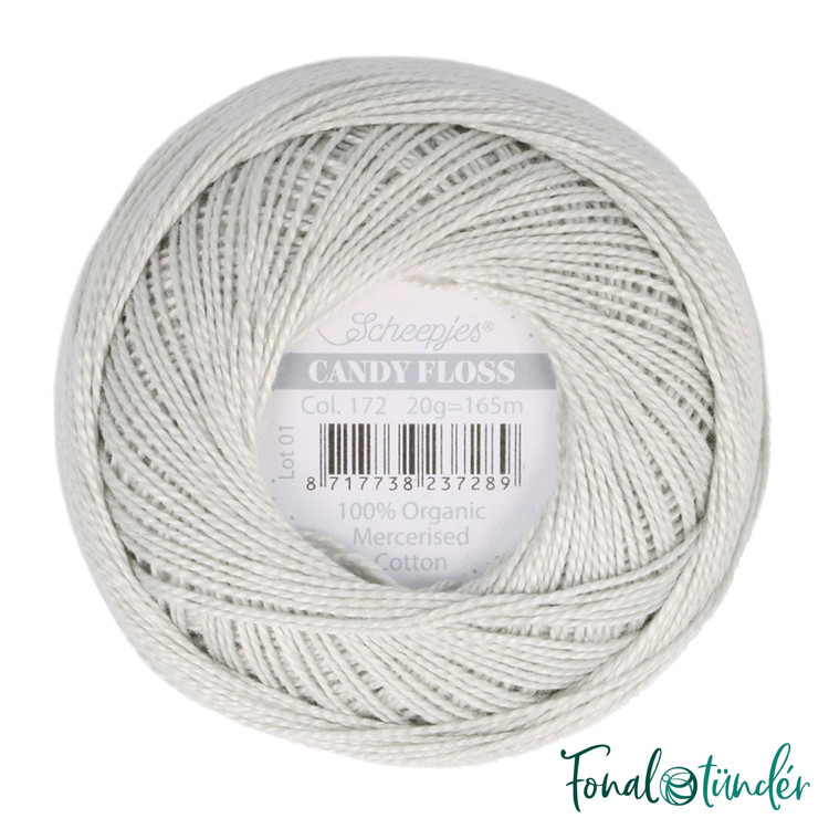 Scheepjes Candy Floss 172 Light Silver - szürke hímzőfonal Scheepjes Candy Floss 172 Light Silver - szürke hímzőfonal