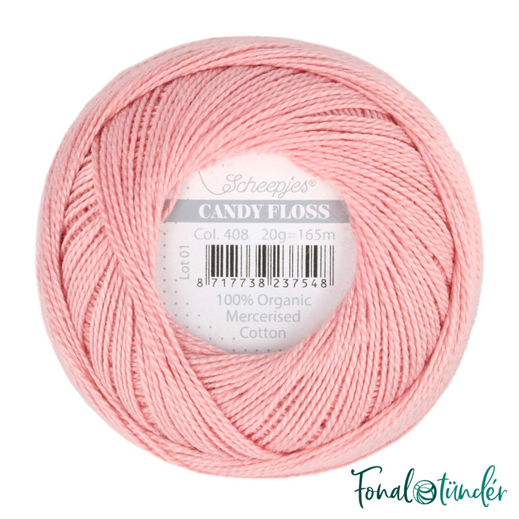 Scheepjes Candy Floss 408 Old Rose - halvány rózsaszín hímzőfonal