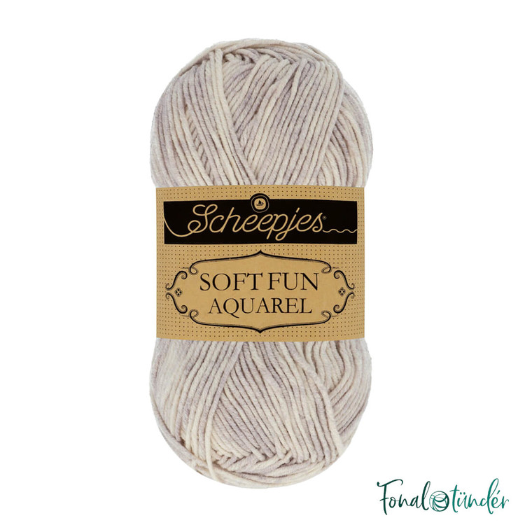 Scheepjes Softfun Aquarel 804 Cloudescape - fehér-szürke fonal