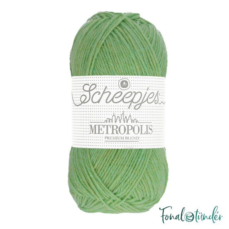 Scheepjes Metropolis 023 Monterrey - zöld gyapjú fonal - green wool yarn