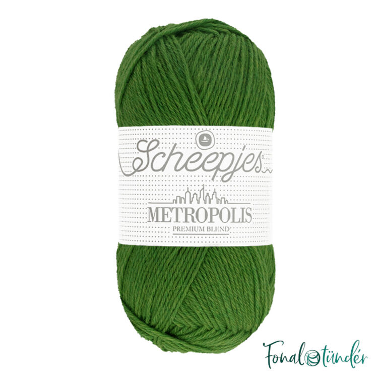 Scheepjes Metropolis 031 Canberra - zöld gyapjú fonal - green wool yarn