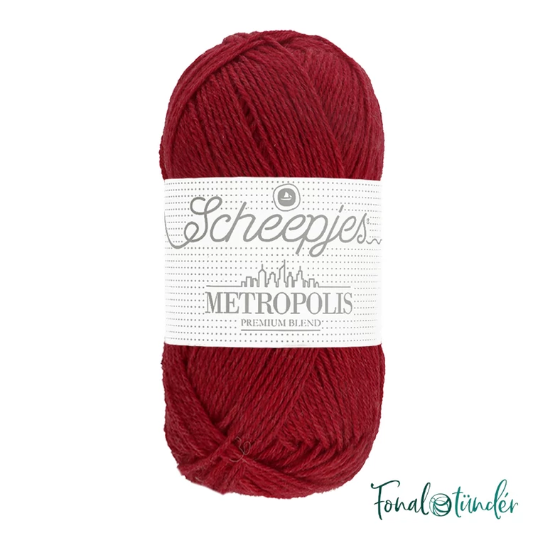 Scheepjes Metropolis 043 Naples - cserép vörös gyapjú fonal - red wool yarn