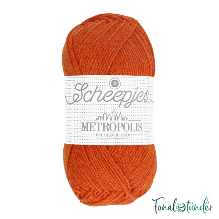 Scheepjes Metropolis 076 Sevilla - narancssárga gyapjú fonal - orange wool yarn