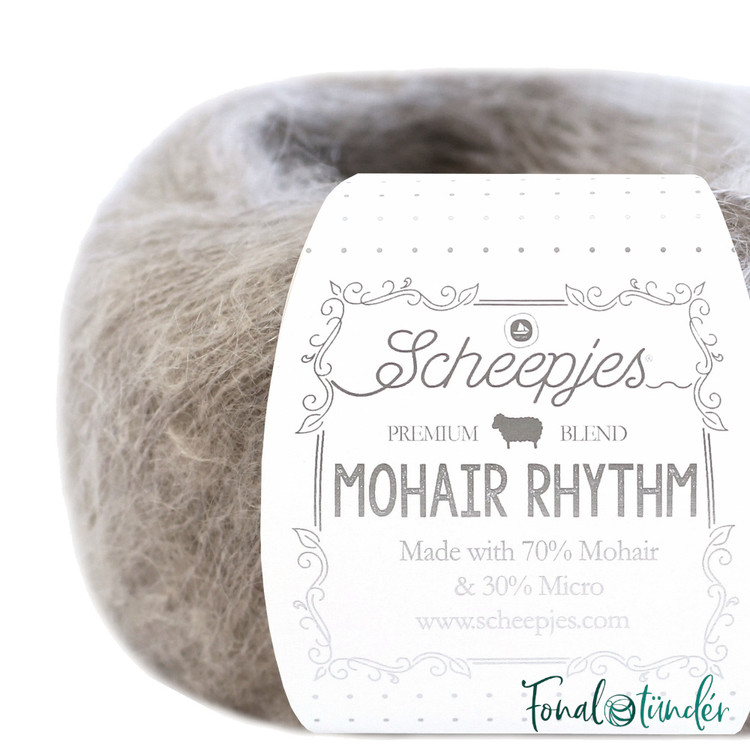 Scheepjes Mohair Rhythm 674 Robotic - szürke mohair fonal Scheepjes Mohair Rhythm 674 Robotic - szürke mohair fonal