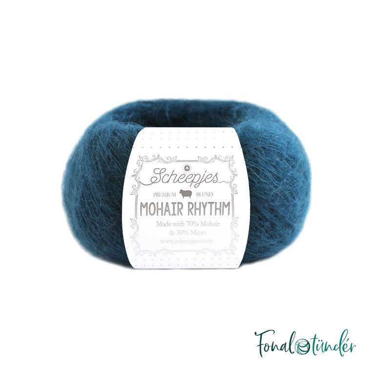 Scheepjes Mohair Rhythm 677 Charleston - sötétkék mohair fonal Scheepjes Mohair Rhythm 677 Charleston - sötétkék mohair fonal