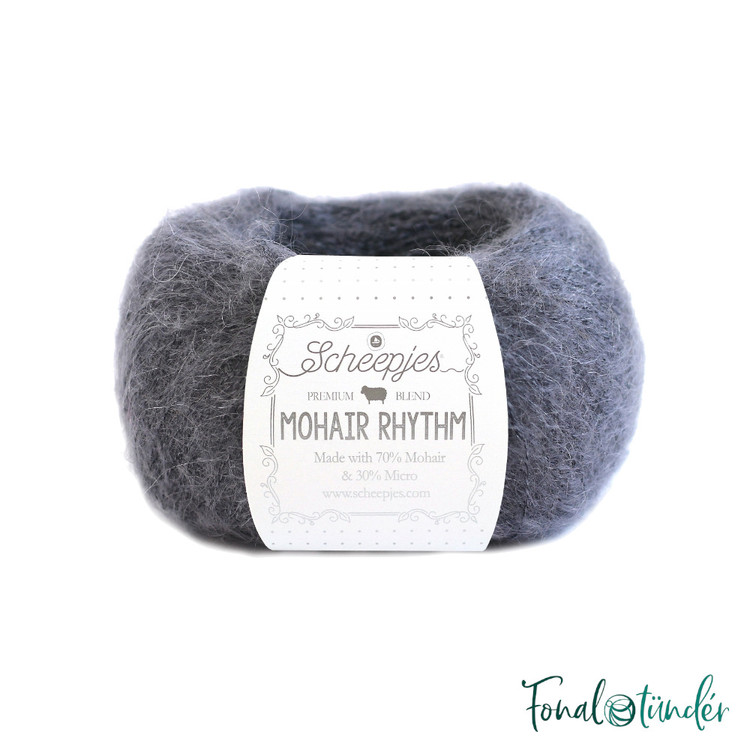 Scheepjes Mohair Rhythm 685 Hip Hop - szürke mohair fonal Scheepjes Mohair Rhythm 685 Hip Hop - szürke mohair fonal
