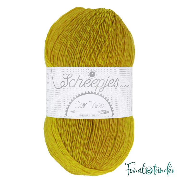 Scheepjes Our Tribe 984 - Old Bewick - sárga - gyapjú fonal - wool yarn