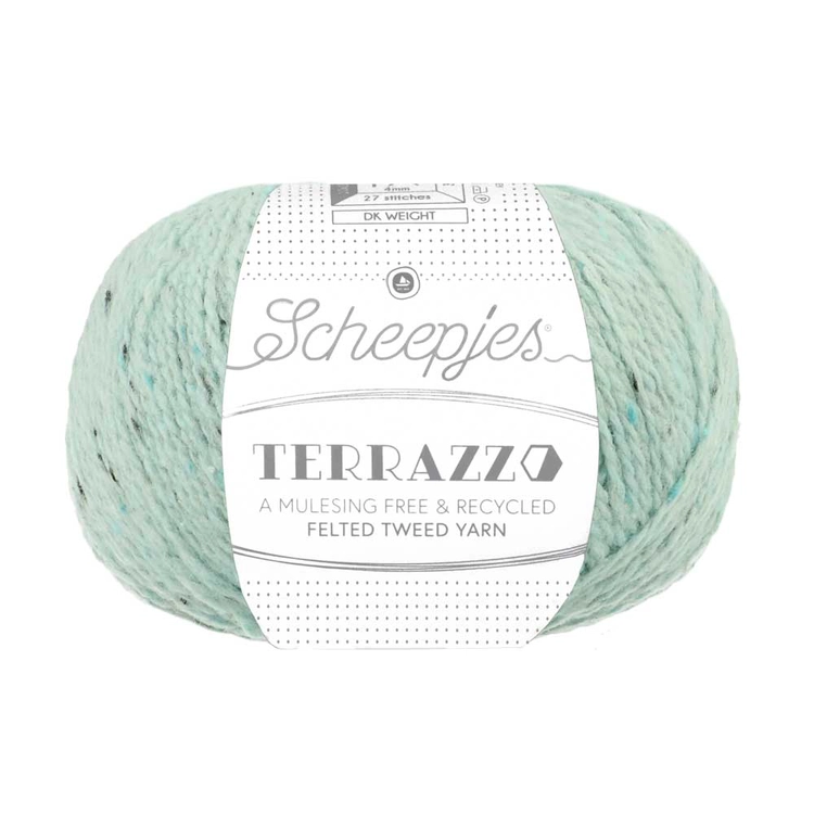 Scheepjes Terrazzo 736 Bolle - világoskék gyapjú fonal - blue tweed wool yarn