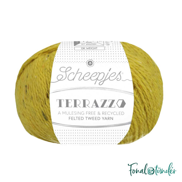 Scheepjes Terrazzo 702 Limone - sárgászöld gyapjú fonal Scheepjes Terrazzo 702 Limone - sárgászöld gyapjú fonal