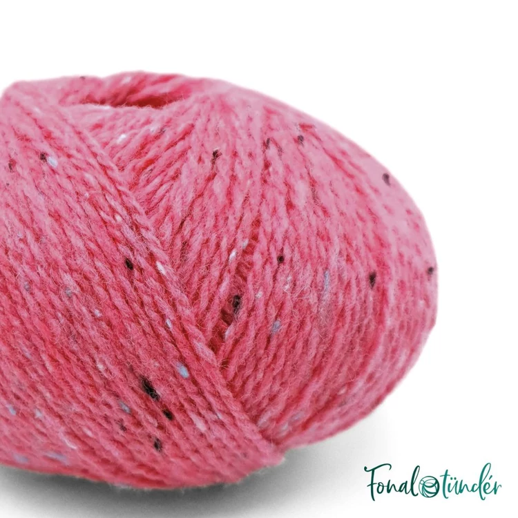Scheepjes Terrazzo 713 Corallo - korall rózsaszín gyapjú fonal - coral pink tweed wool yarnScheepjes Terrazzo 713 Corallo - korall rózsaszín gyapjú fonal - coral pink tweed wool yarn