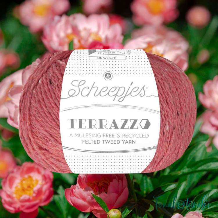 Scheepjes Terrazzo 714 Salmone - lazacrózsaszín gyapjú fonal Scheepjes Terrazzo 714 Salmone - lazacrózsaszín gyapjú fonal