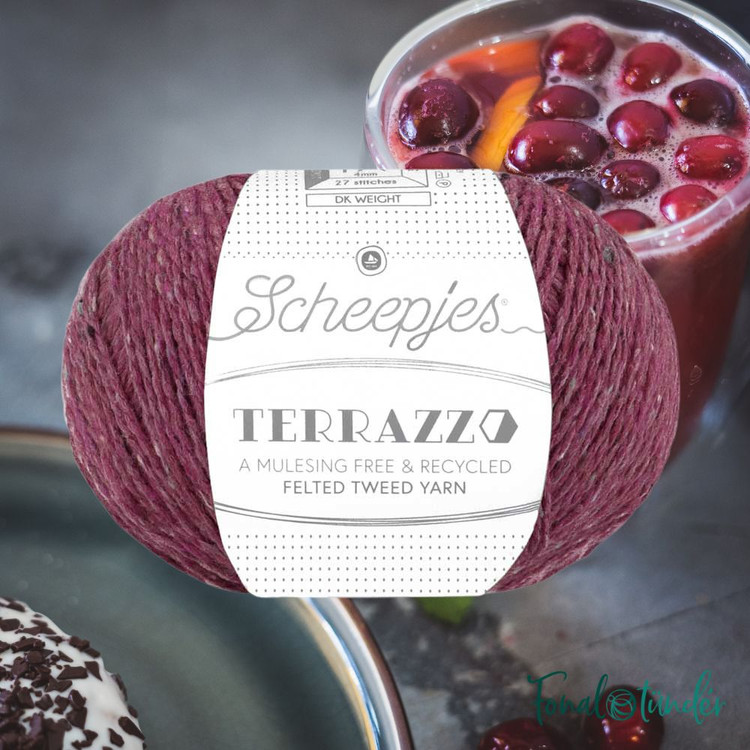 Scheepjes Terrazzo 720 Sangria - piros gyapjú fonal Scheepjes Terrazzo 720 Sangria - piros gyapjú fonal
