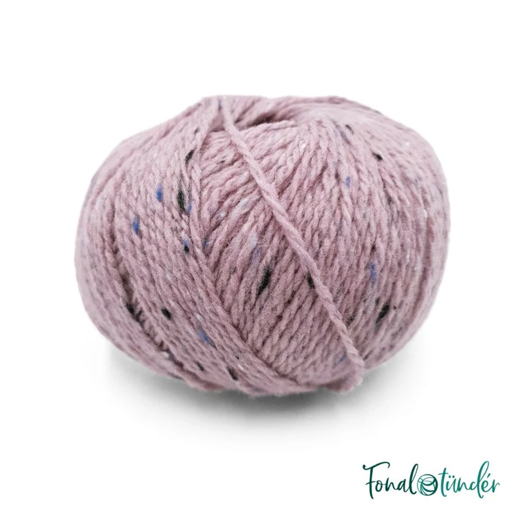 Scheepjes Terrazzo 725 Argilla - rózsaszín gyapjú fonal - pink tweed wool yarn