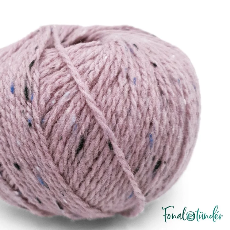 Scheepjes Terrazzo 725 Argilla - rózsaszín gyapjú fonal - pink tweed wool yarn