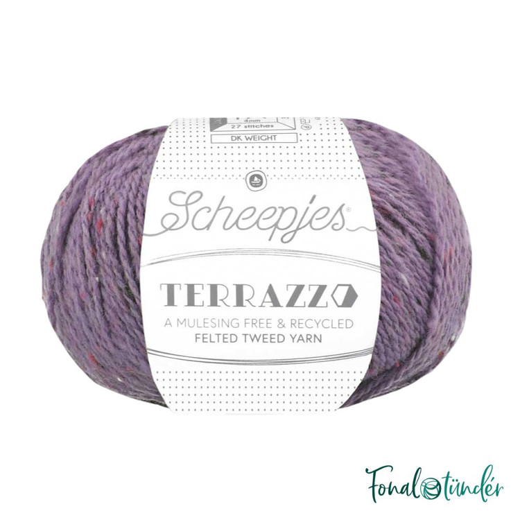 Scheepjes Terrazzo 727 Cardo - lila gyapjú fonal