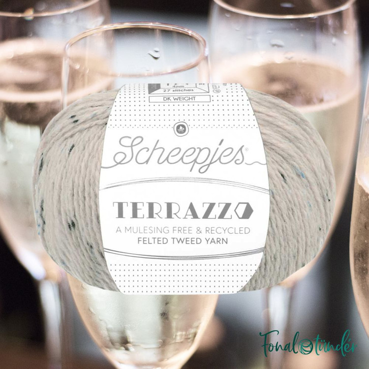 Scheepjes Terrazzo 744 Prosecco - törtfehér gyapjú fonal