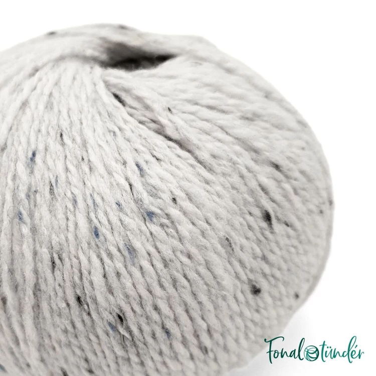 Scheepjes Terrazzo 745 Pergamena - fehér gyapjú fonal - white tweed wool yarn