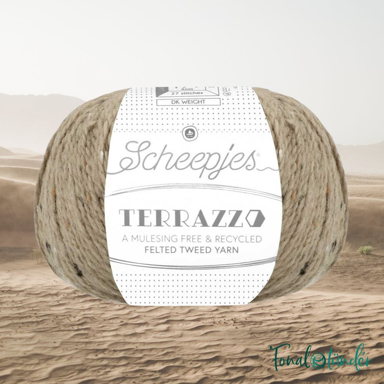 Scheepjes Terrazzo 746 Sabbia - drapp gyapjú fonal