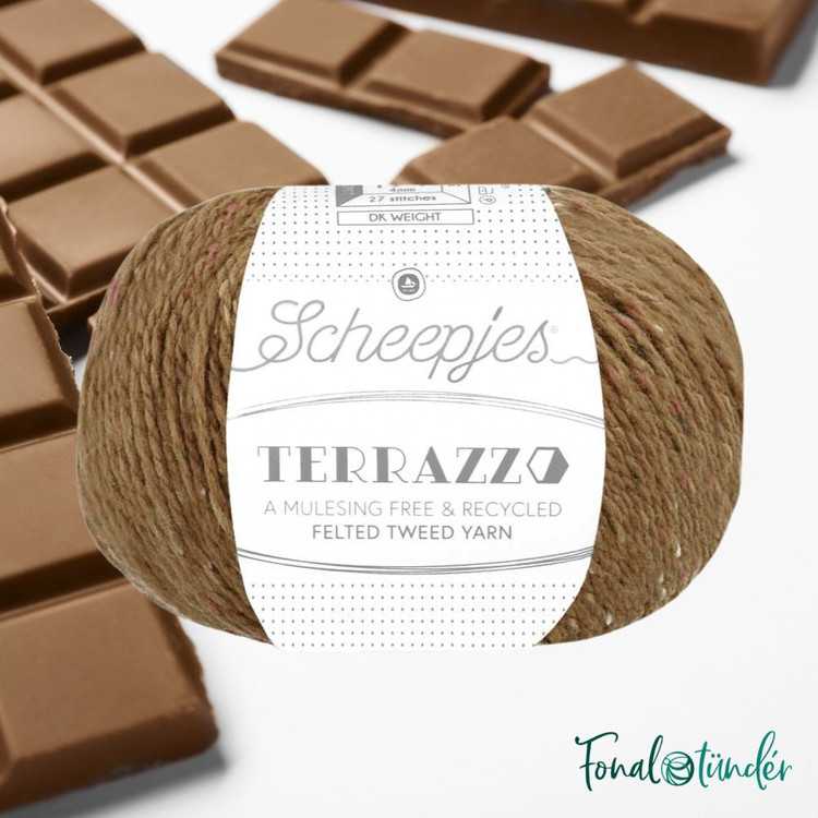 Scheepjes Terrazzo 748 Cioccolato - tejcsoki barna gyapjú fonal Scheepjes Terrazzo 748 Cioccolato - tejcsoki barna gyapjú fonal