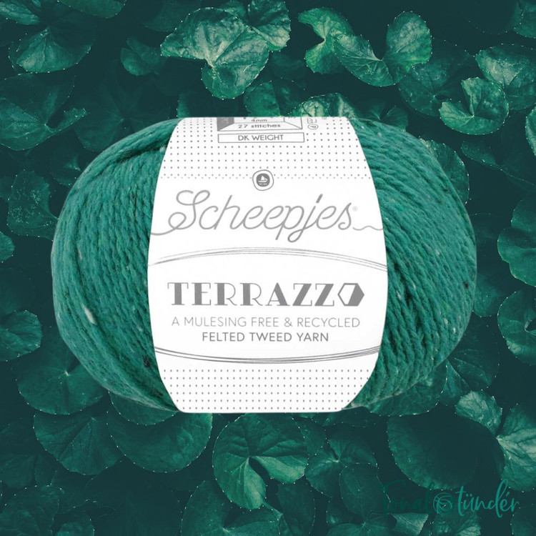 Scheepjes Terrazzo 754 Verde Inglese - sötét türkiz gyapjú fonal Scheepjes Terrazzo 754 Verde Inglese - sötét türkiz gyapjú fonal