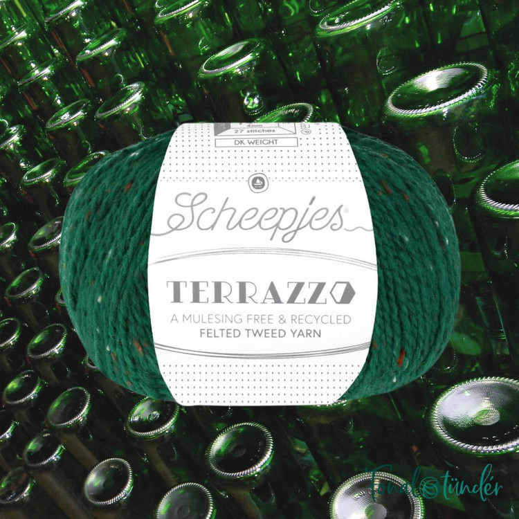 Scheepjes Terrazzo 759 Verde Bottiglia - sötétzöld gyapjú fonal Scheepjes Terrazzo 759 Verde Bottiglia - sötétzöld gyapjú fonal