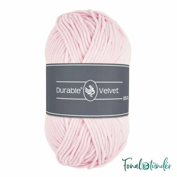 Durable Velvet 203 Light Pink - rózsaszín zsenília fonal - pink chenille yarn