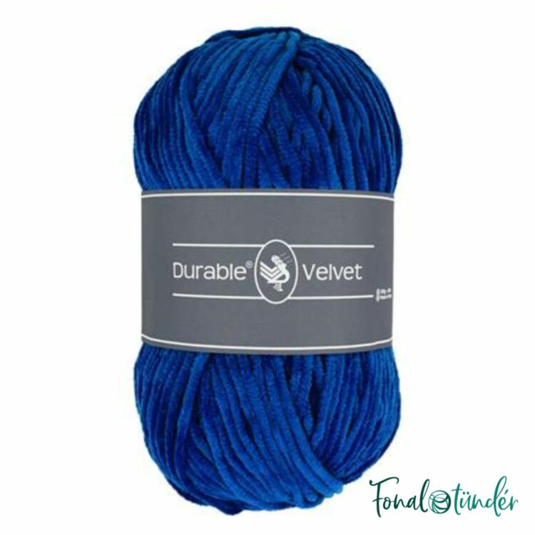 Durable Velvet 2103 Cobalt - kobaltkék zsenília fonal - blue chenille yarn