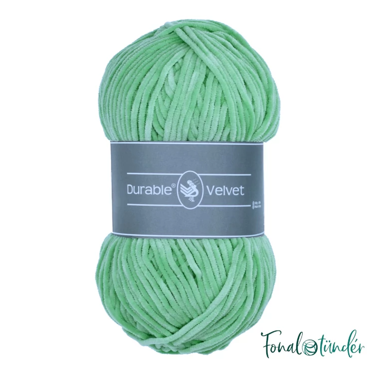 Durable Velvet 2137 Mint - világoszöld zsenília fonal - light green chenille yarn