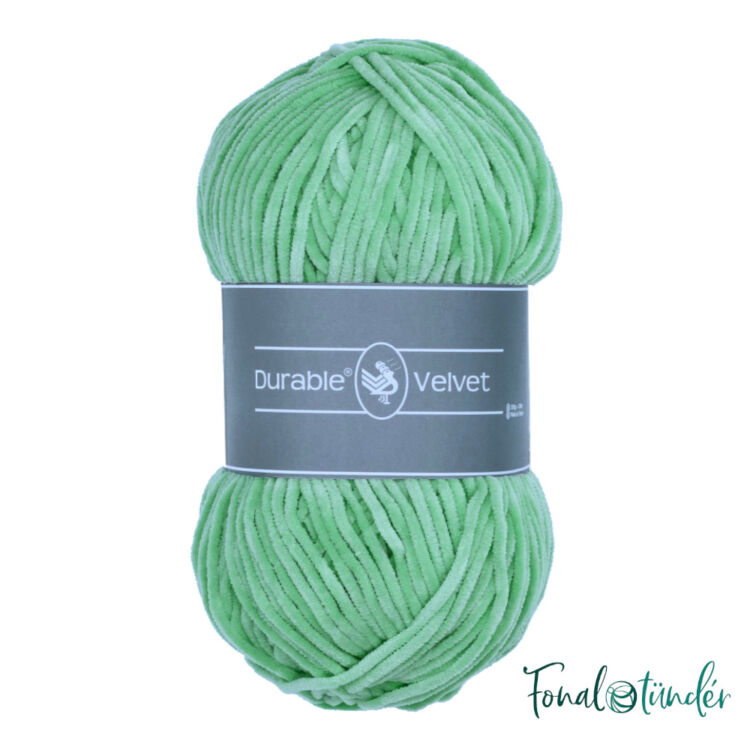 Durable Velvet 2137 Mint - világoszöld zsenília fonal - light green chenille yarn