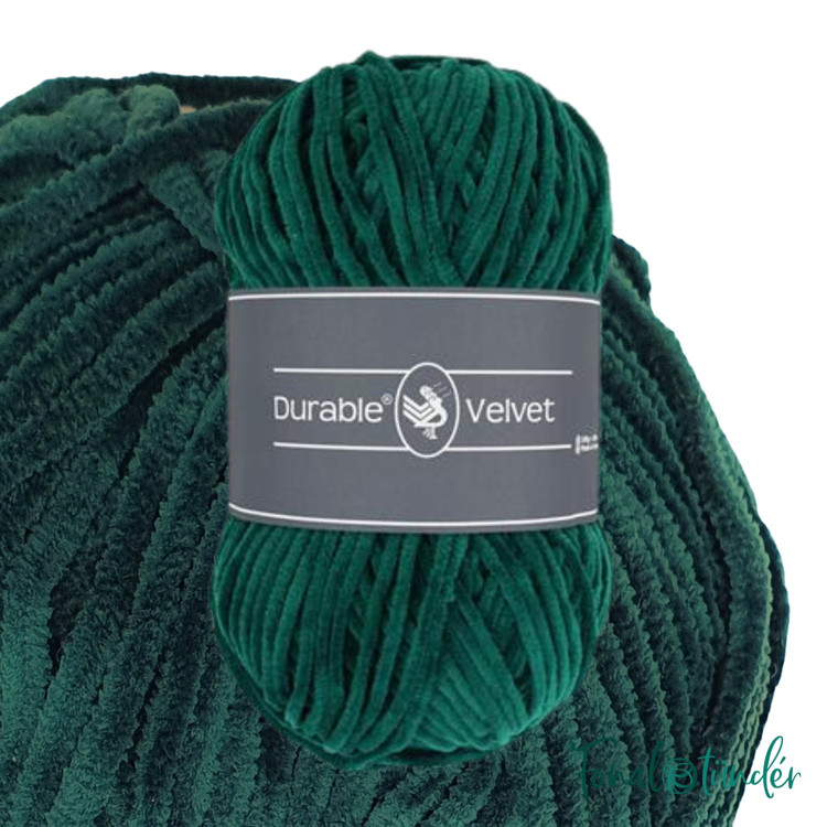 Durable Velvet 2150 Forest Green - fenyőzöld zsenília fonal Durable Velvet 2150 Forest Green - fenyőzöld zsenília fonal