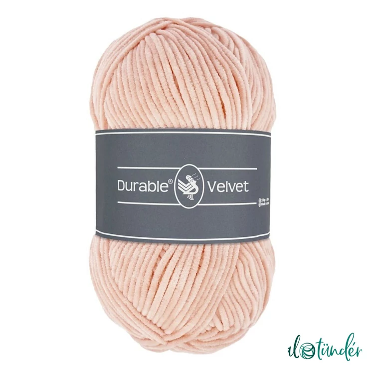Durable Velvet 2192 Pale Pink - rózsaszín zsenília fonal - pink chenille yarn