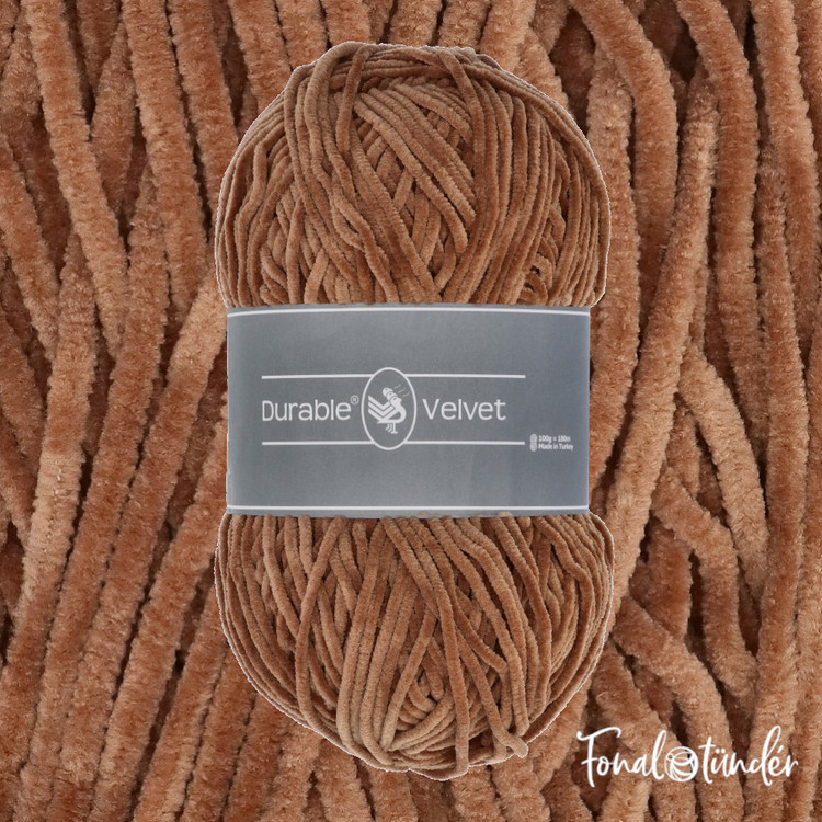 Durable Velvet 2218 Hazelnut - barna zsenília fonal Durable Velvet 2218 Hazelnut - barna zsenília fonal