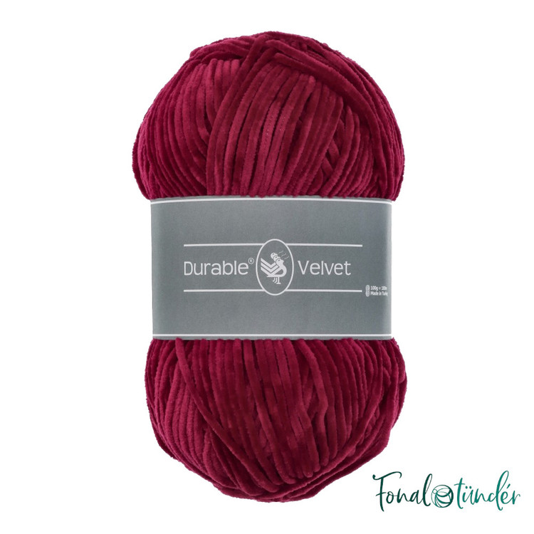 Durable Velvet 222 Bordeaux - bordó zsenília fonal