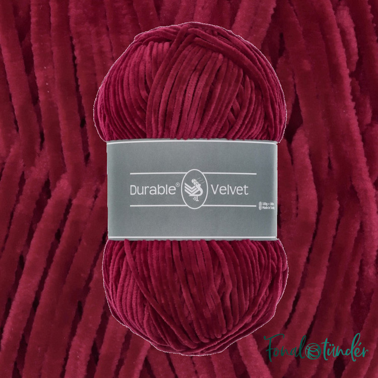 Durable Velvet 222 Bordeaux - bordó zsenília fonal
