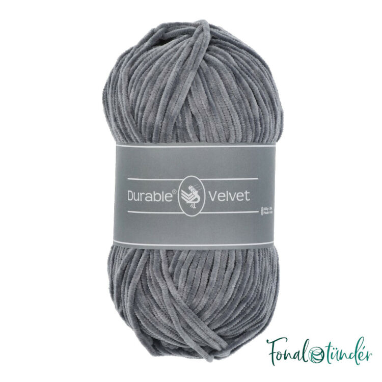 Durable Velvet 2232 Light Gray - szürke zsenília fonal - chenille yarn