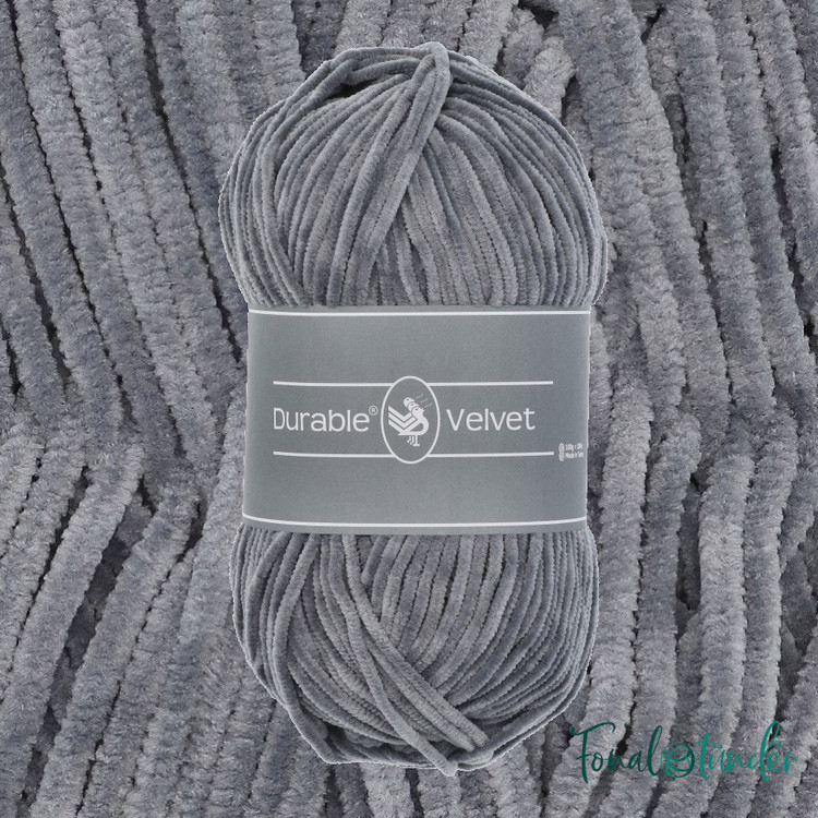 Durable Velvet 2232 Light Gray - világosszürke zsenília fonal Durable Velvet 2232 Light Gray - világosszürke zsenília fonal